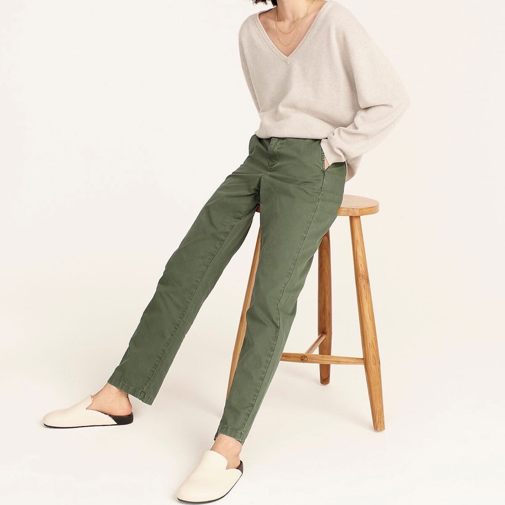 J.Crew Slouchy Boyfriend Chinos 30 Tall New Without Tags 100% Cotton